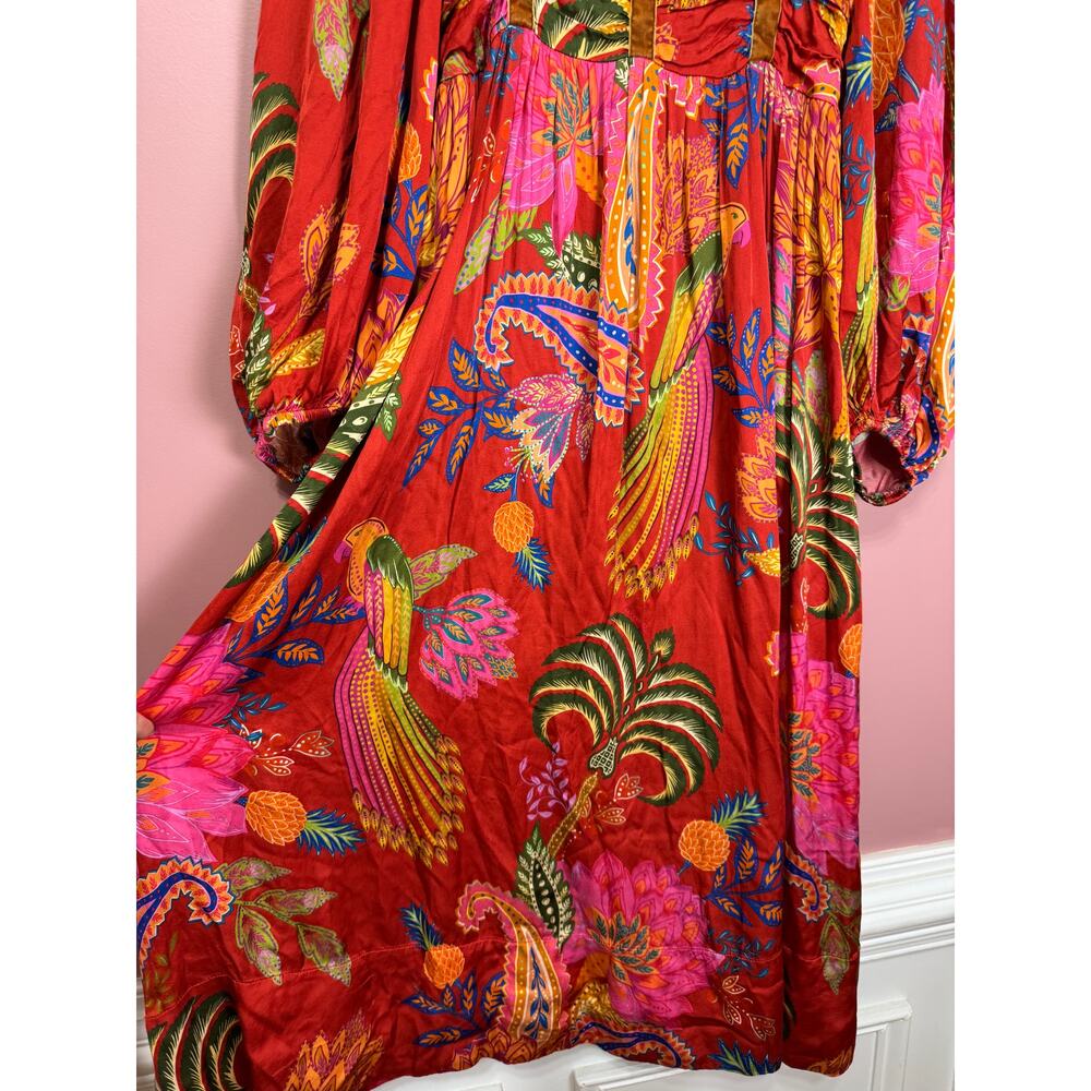 Farm Rio Mystic Bush Midi Dress Size Large - Picture 6 of 9